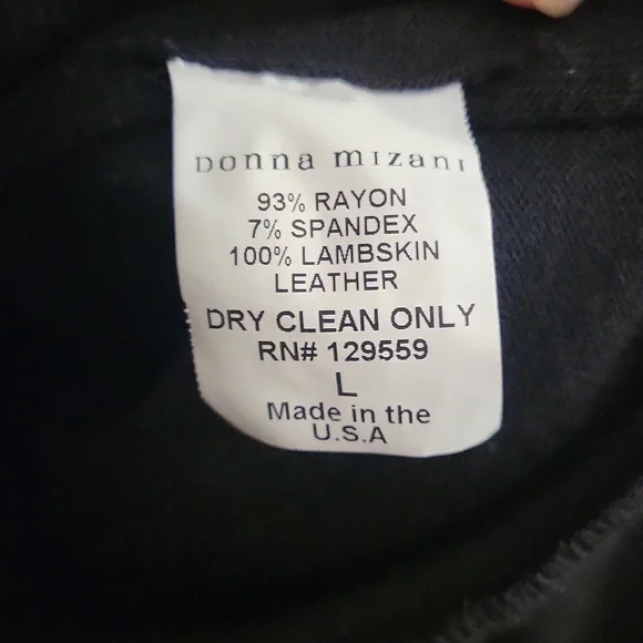 Genuine Lambskin Leather Top L - Picture 4 of 10